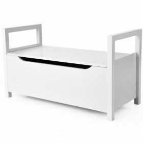 Entryway Flip Top Ottoman Stool with Padded Seat