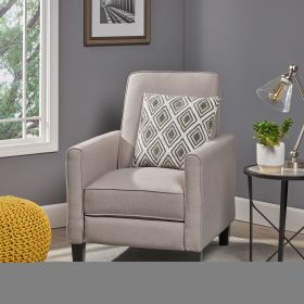 Recliner Push Back Chair for Elegant Home Décor, Beige