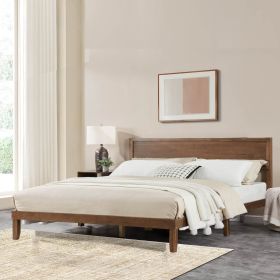 Premium wood King Size Bed Frame - Sturdy and Durable Design, Modern Home Style, Effortlessly Create a Comfortable Bedroom
