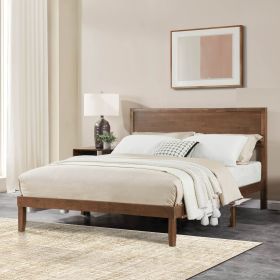 Premium wood Full Size Bed Frame - Sturdy and Durable Design, Modern Home Style, Effortlessly Create a Comfortable Bedroom