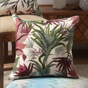 Handcrafted Print Throw Pillow 18x18 Cushion (Option: Style17)