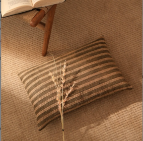 Reverse Weave Stripe Lumber Pillow   Inch Pillow For Sofa  Bed & Home Decor  Stylish Textured And Durable Accent Cushion For Living Room & Bedroo (Option: Stlye2)