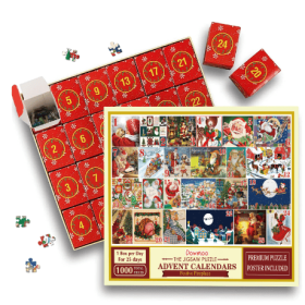 Dowmoo The Jigsaw Puzzle Advent Calendars (Specifications: Boxed, Quantity: 2PCS)