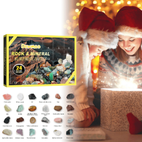 Owmoo Ore Blind Box Christmas Toy Gift Box 24 Days Treasure Ore Blind Box Toys (Specifications: Boxed, Quantity: 1PCS)