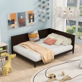 Full Size Wood Daybed/Sofa Bed (Color: Espresso)
