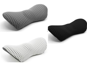 Lumbar Support Pillow For Side Sleepers Pregnancy Relieve Hip Coccyx Sciatica Pain Machine Chair Back Cushion Waist Car Seat (Option: 3Color Pillowcase)