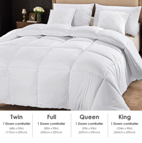 Polyester Brushed Single Quilt With Microfiber Filling, Down Alternative, OKO-100 Certified, CPC Children's Certified, Shipped Via Amazon Logisti (Color: White)